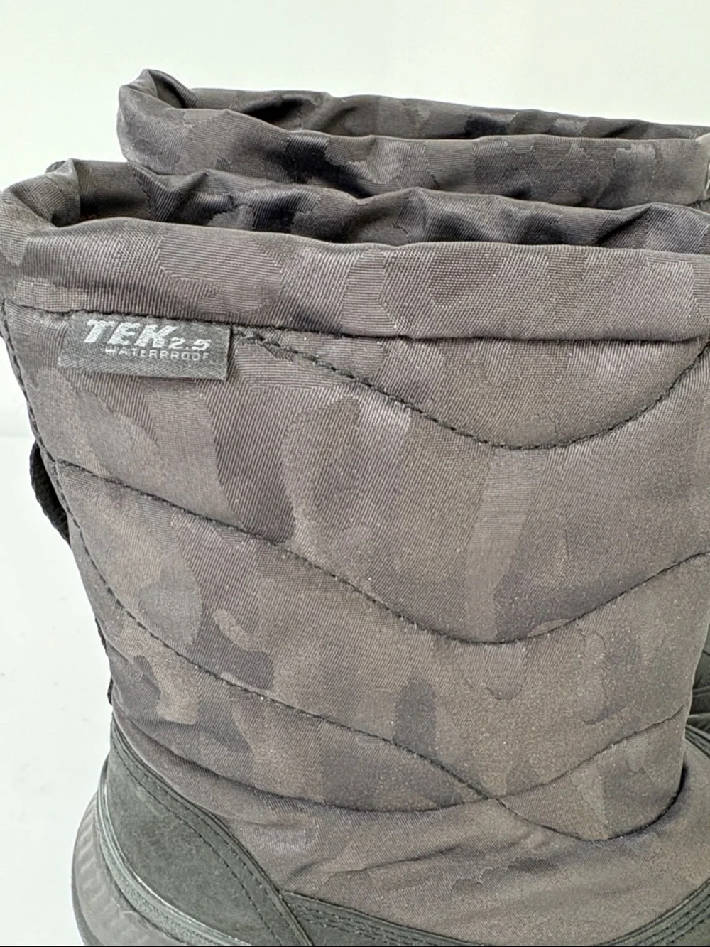 💐 L.L. Bean waterproof Tek 2.5 Black Quilted Insulated Winter Boots